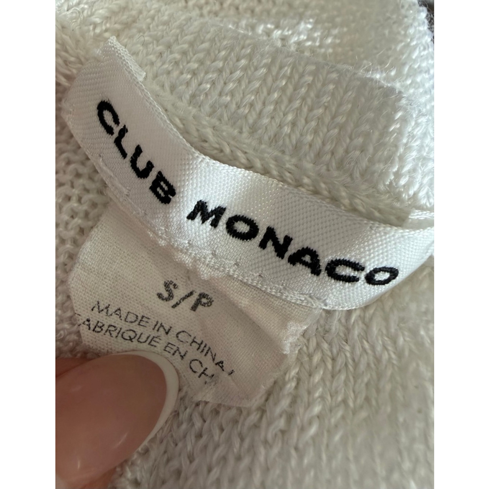 Club Monaco White Knit Tank Top Cowl Neck Sleeveless Lightweight Womens - Picture 9 of 10
